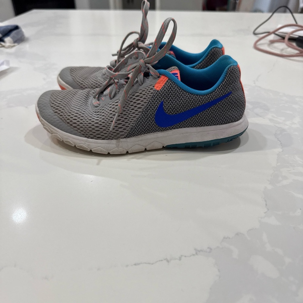 Nike Gray and Blue Women's‎ Shoes